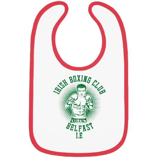 Irish Boxing Club Belfast Boxer Gifts Boxing Lover Bibs