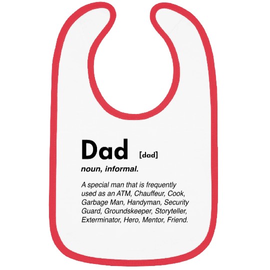 Funny dad definition Bibs