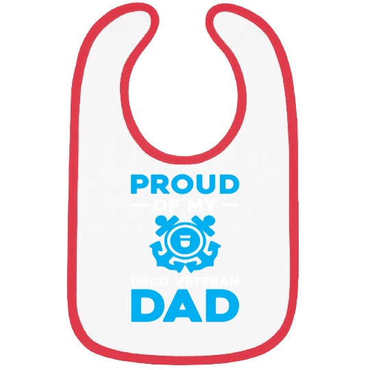 Proud Of My USCG Veteran Dad Coast Guard Bibs
