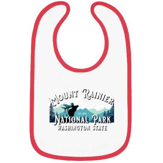 Vintage Mount Rainier National Park Washington Sou Bibs