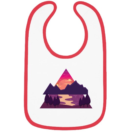 Purple Triangle Bibs
