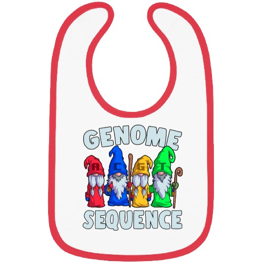 Genome Sequence Funny Gnome Biology Science Pun Bibs