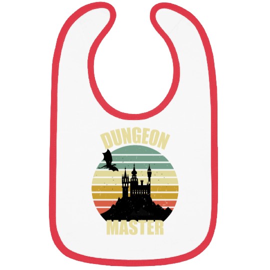 Dungeon Master - Bez I'm DM Smiles Retro Dragon Bibs