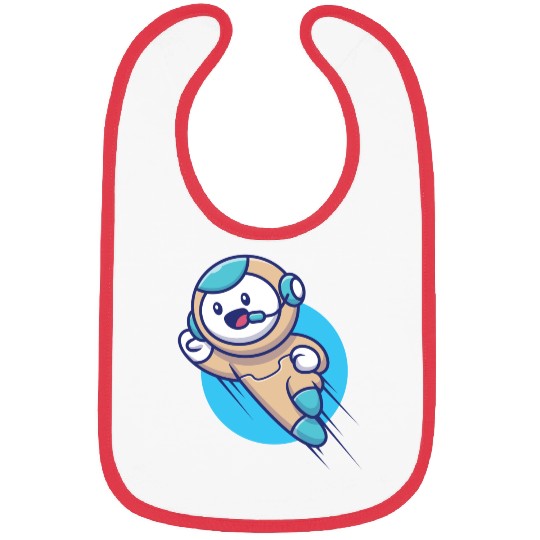 Cute robot flying Bibs