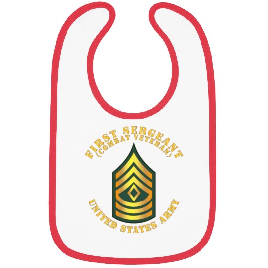 Army First Sergeant 1SG Combat Veteran Bibs