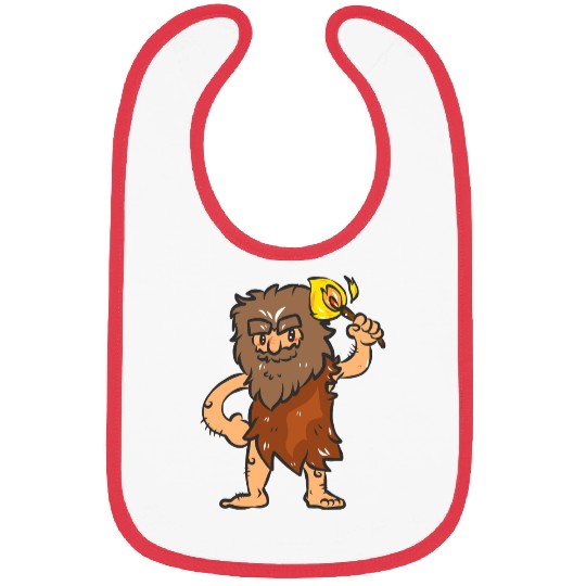 Caveman with Torch Bibs