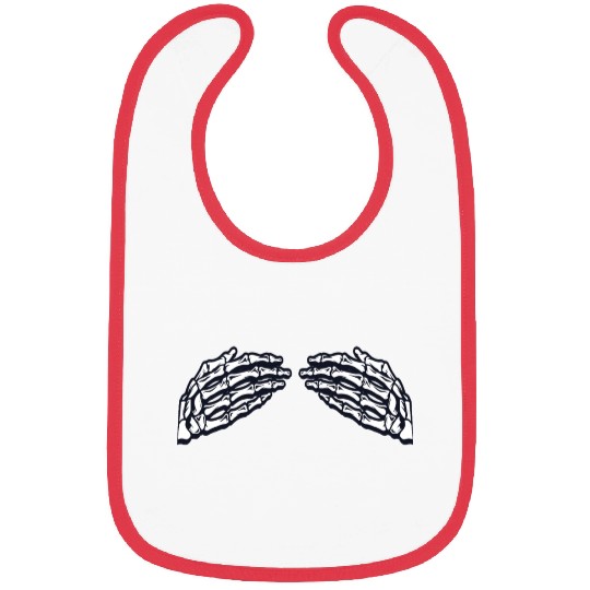 Women's Skeleton Hands Breasts Bibs