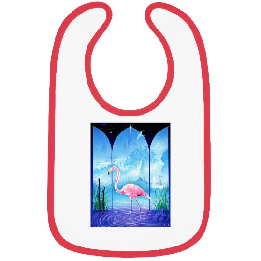 Cosmic Flamingo Bibs