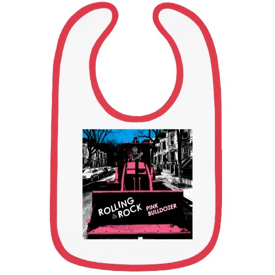 Pink Bulldozer / Rolling Rock Bibs