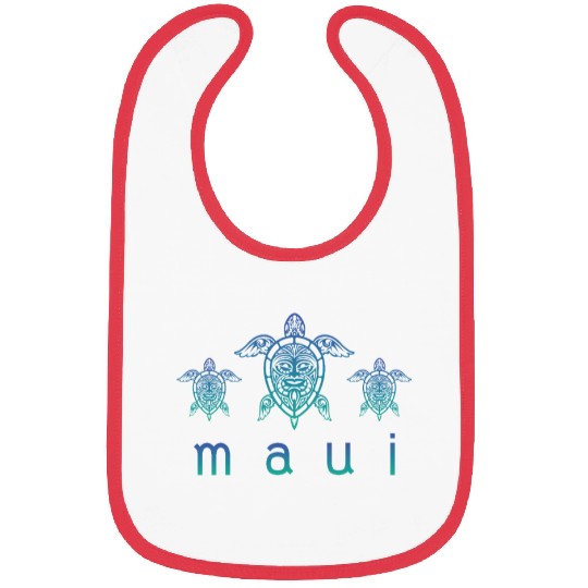 Maui Turtle Hawaii Maui Honolulu Aloha Hula Gift Bibs