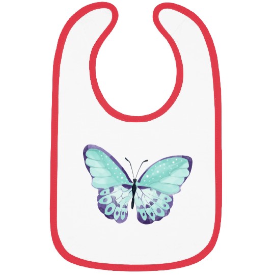Light Green Butterfly Bibs