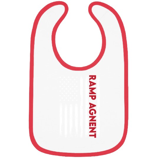 Ramp Agent USA Flag Bibs