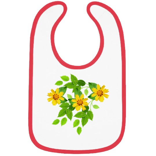 yellow flowers Bibs