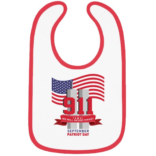 Patriot Day Never Forget 911 Anniversary Bibs