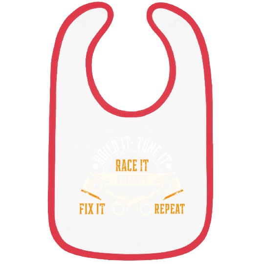 Funny Drag Race Race Mechanic Car Fan Motorsport Bibs