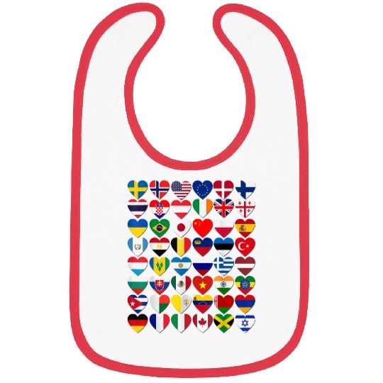 Flags of the Countries of the World International Bibs