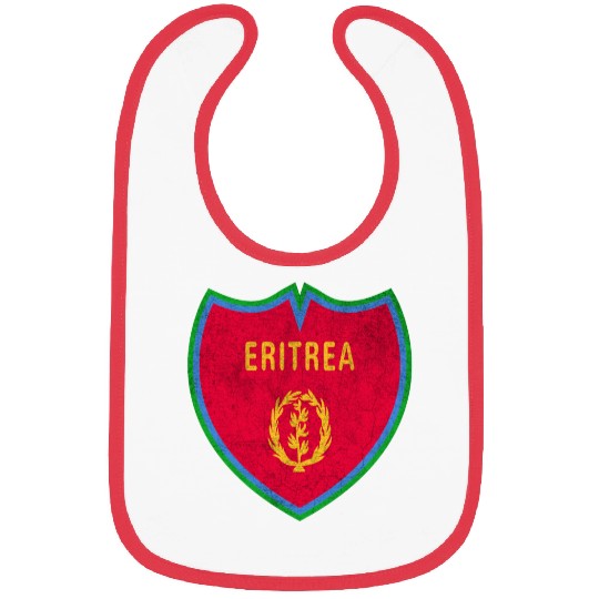 Eritrea Vintage crest flags design Bibs
