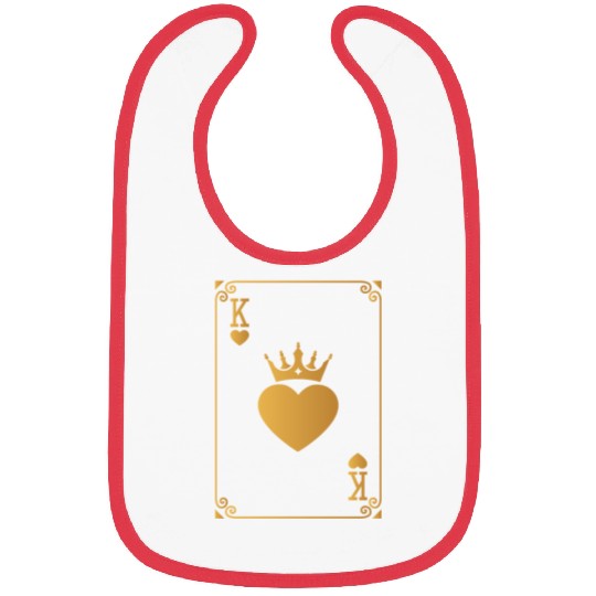 King of Hearts King Queen Couple Halloween Costume Bibs