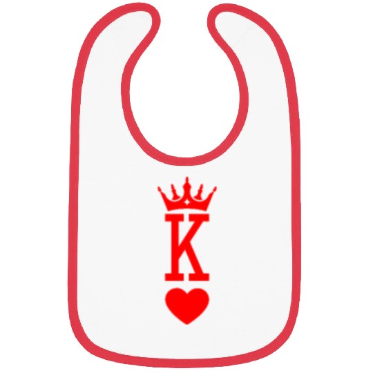 King of Hearts King Queen Couple Halloween Costume Bibs