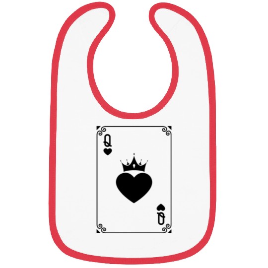 Queen of Heart King Queen Couple Halloween Costume Bibs