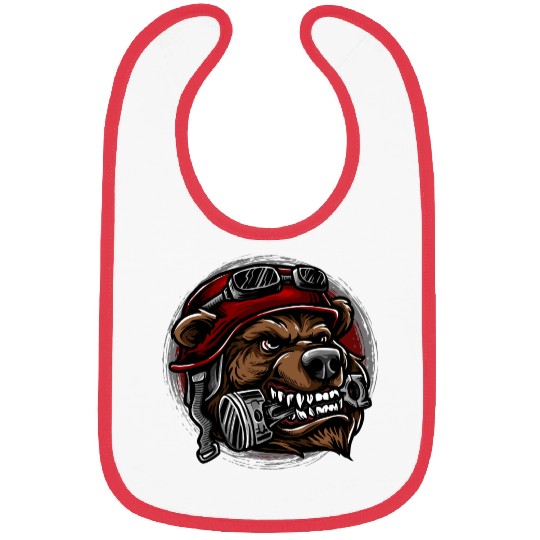 Biker bear Bibs