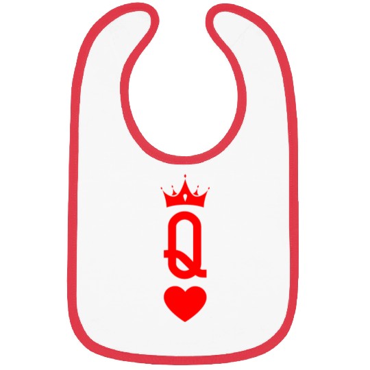 Queen of Heart King Queen Couple Halloween Costume Bibs