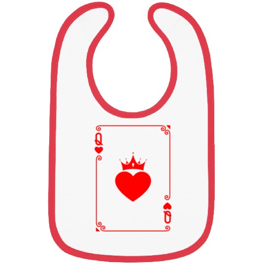 Queen of Heart King Queen Couple Halloween Costume Bibs