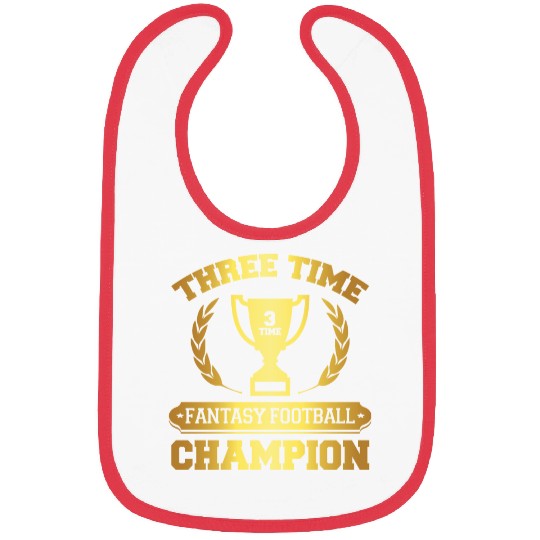Three Time Fantasy Football Champion Bibs
