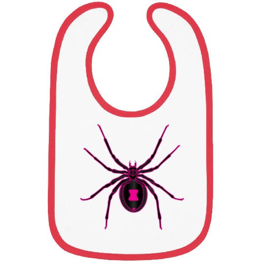 Black Widow Pink Design Bibs