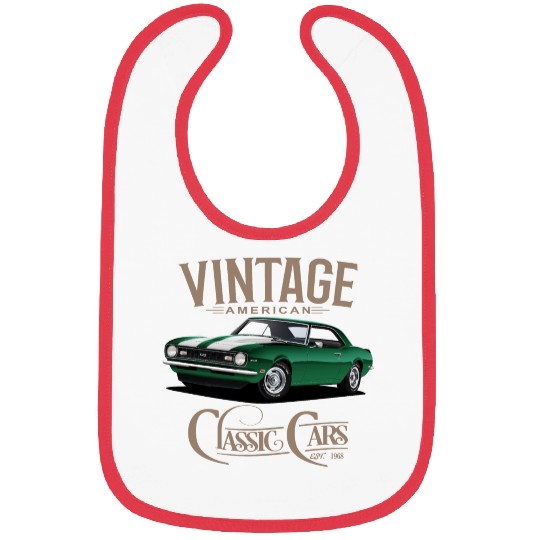 Vintage Green Camaro Classic Car Bibs