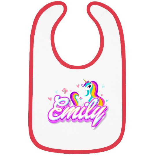 Emily Unicorn Bibs