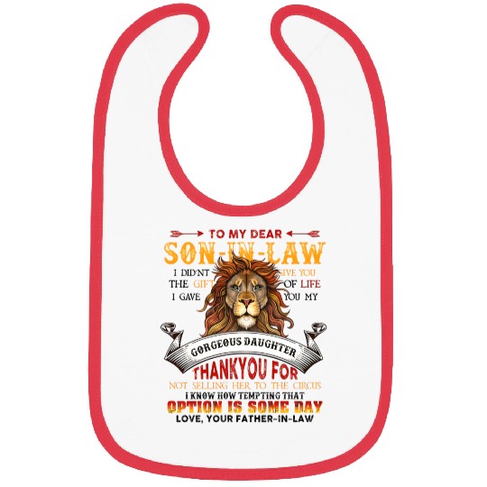 Son-In-Law Quote Bibs