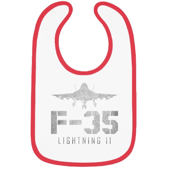 F 35 Lightning II US Airborne Fighter Pilot Bibs