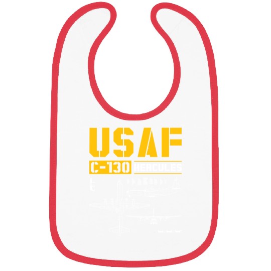 C 130 Hercules US Airborne Fighter Pilot Bibs
