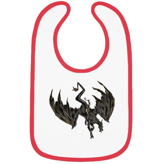 Cowboy Riding Dragon Creature Mythological Bibs