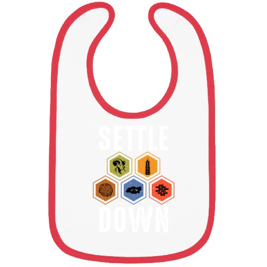 Settle Down Board Game Night Settle Trade Build Bibs