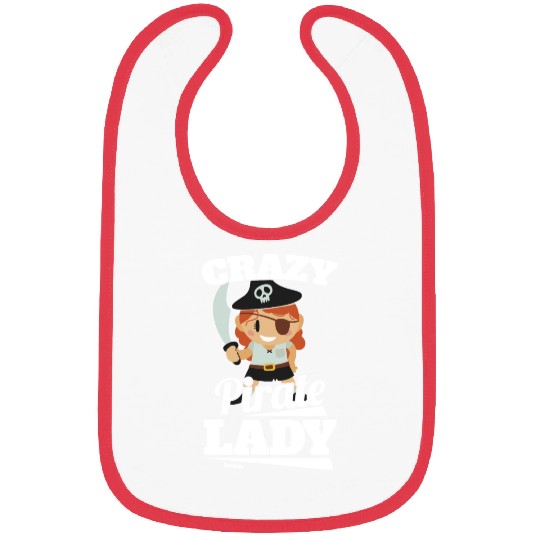 Crazy Pirate Lady Bibs