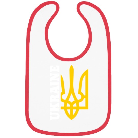 UA And Yellow Emblem of Ukraine Bibs