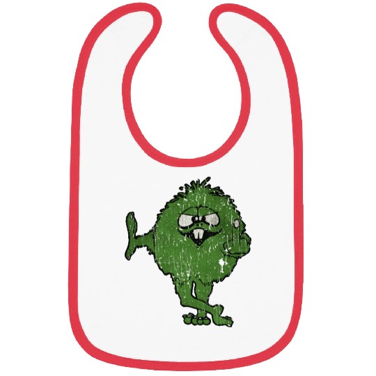 Green Monster Middle Finger 1975 Vintage Bibs