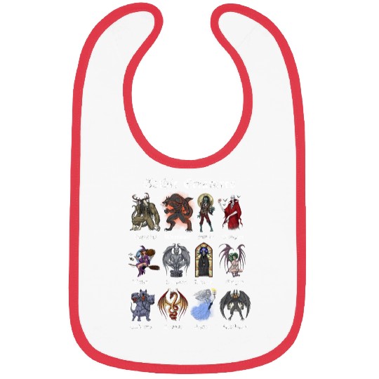 Cryptid Mythical Creatures Bibs