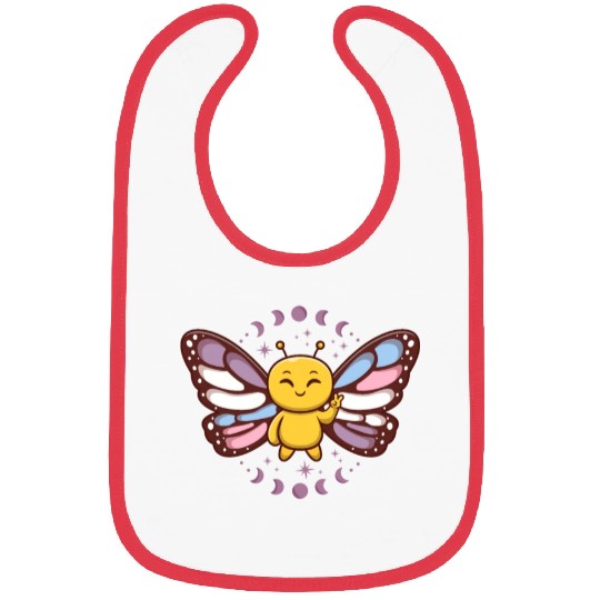 Intersex Monarch Butterfly Subtle Discreet Pride Bibs