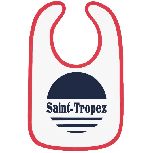 Saint Tropez - Navy Retro Sun Aesthetic Bibs