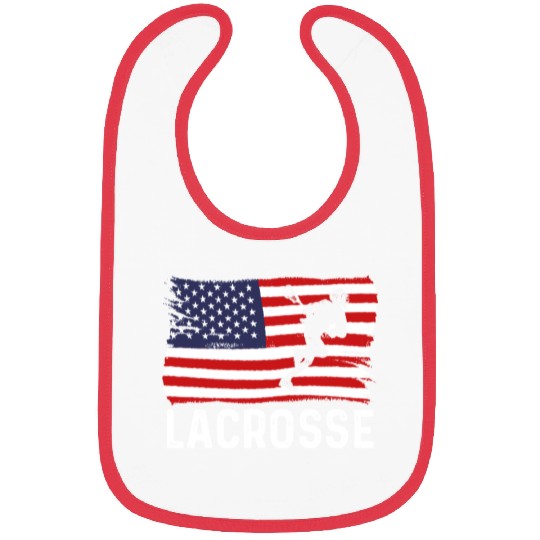 Lacrosse American Flag USA 4th Of July Bibs