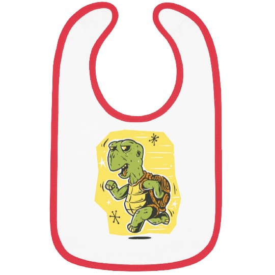 Funny Turtle Bibs