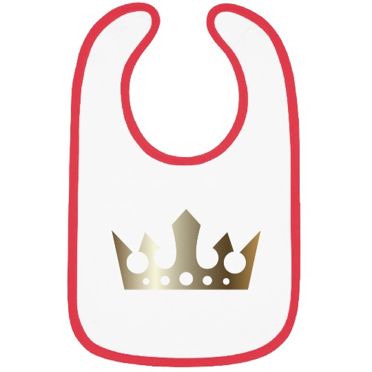 VIP golden crown king gold vector image monarch Bibs