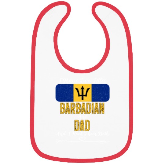 Barbadian Dad Barbados Flag Sunglasses Bibs