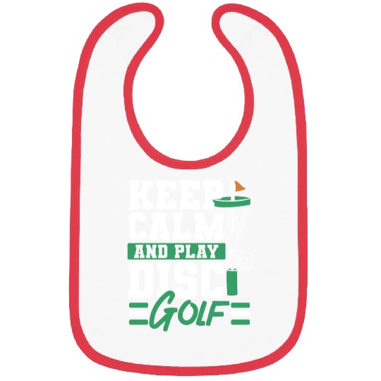 Keep Calm And Play Disc Golf Recreational Tosser Bibs