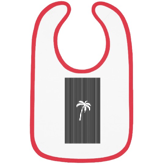 Square Palm Tree Bibs