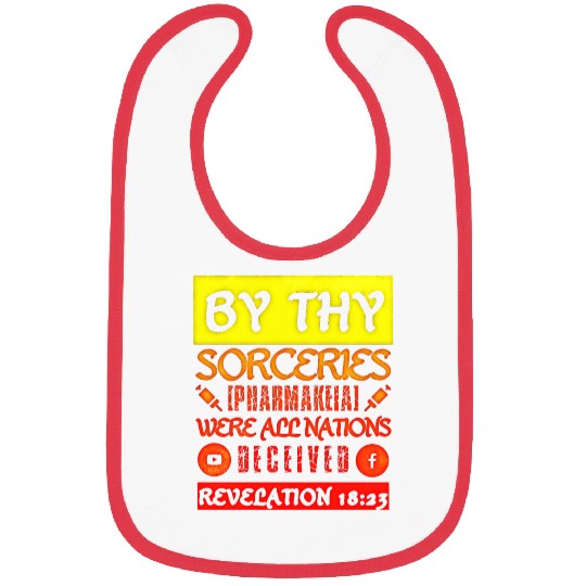 Revelation 18:23 By thy Sorceries Vintage Sunset Bibs