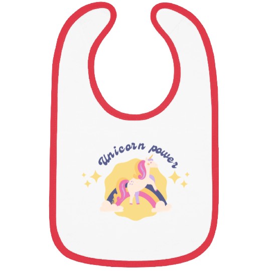 Unicorn power Bibs
